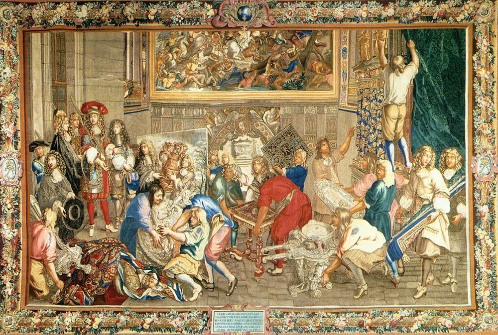 louis fourteen visiting the gobelins factory